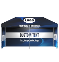 10x20ft Custom Pop Up Canopy Tent with Aluminum Frame Trade Show Tent Outdoor Business