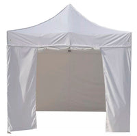 40mm Hex Aluminum Frame with Full Zippered Walls for 10 x 10 Easy Pop Up Canopy Tent with 4 Removable Side Walls