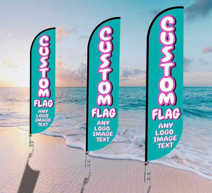 Outdoor Advertising Flags with Enhanced Graphic Quality and Durability