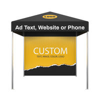 10x10FT Custom Advertising Pop up Canopy Tent Trade Show Tent with 1PC Backwall