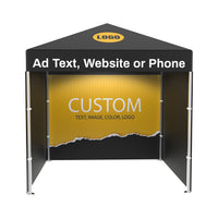 10x10FT Custom Advertising Pop up Canopy Tent Trade Show Tent with 3pcs Walls