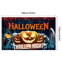 Halloween Background Cloth Festival Party Decoration Hanging Cloth Ghost Festival Atmosphere Decoration Banner Flag