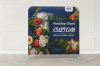 Customizable Tension Fabric Display Backdrop,Stand Banner with HD Printing for Trade Show,Exhibition,Booth,Conference,Weddings,Party