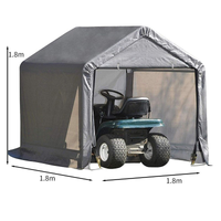 Outdoor Storage Shelter, Heavy Duty Waterproof Portable Shed with Roll-up Zipper Door and Ventilated Windows for Motorcycle, Bike, Tools