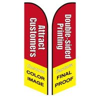 Custom Feather Flags Design Your Own Text/Logo/Photo Outdoor Business Advertising Banner Sign Open Welcome Coffee Taco Flower Food