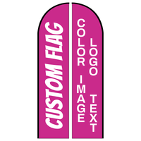 Custom Double Sided Feather Flag Advertising Kit With Poles Spike