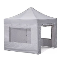 10x10FT 40MM Hex Aluminum Frame Pop Up Canopy Tent with Window Walls