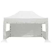 40mm Hex Aluminum Frame for 10 x 15 Easy Pop Up Canopy Tent,Enclosure Sidewall Kit with Roller Up Mesh Window and Door,4 Walls