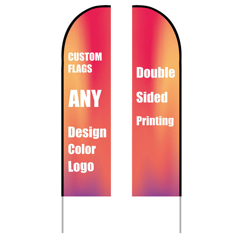 feather flag angled