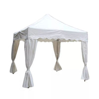 Aluminum Frame for 10 x 10 Easy Pop Up Canopy Tent,Wedding Tent with 4PCS Corner Curtain