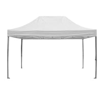 40mm Hex Aluminum Frame for 10 x 15 Easy Pop Up Canopy Tent Commercial-Grade Fire Retardant Canopy Top